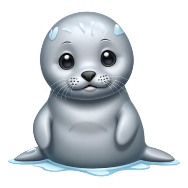 cute seal character, icy vibe, shiny wet look, 3D cartoon, mobile game icon style, clean background, no text, no watermark


 sticker