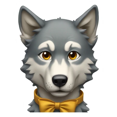 Wolf Chan with a bow  sticker