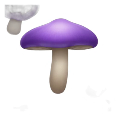 Purple mushroom sticker