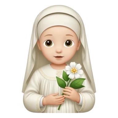 Baby christening sticker