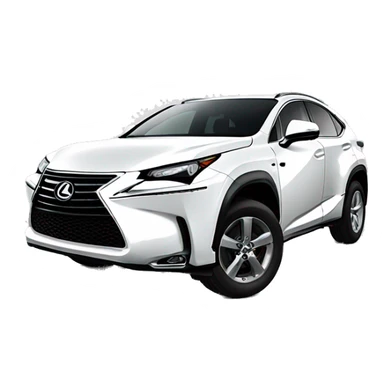 White Lexus nx  sticker