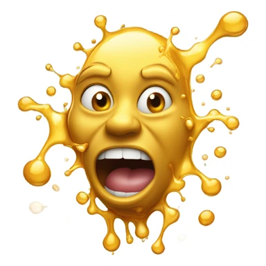 Vomiting honey sticker