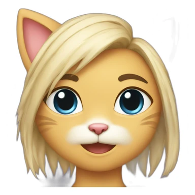 gamergirl kitten sticker