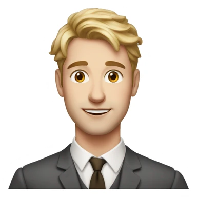 Portrait, British Male, mid 20s, named Charlie sticker