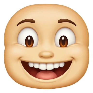 Smiling really really big drool coming out of mouth sticker