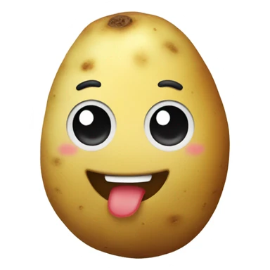 Happy potato sticker