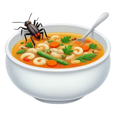 Soup with bugs sticker