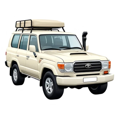 Toyota Land Cruiser - Toyota (Model Year: 2021) (Iconic colour: White) sticker