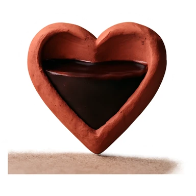 claymation style red wine heart sticker