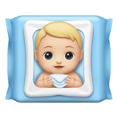 Baby wipes sticker