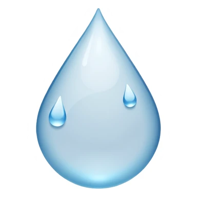 Gota de agua blanca  sticker