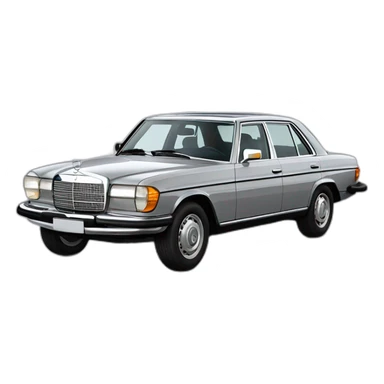 chrome 70s mercedes-benz sticker