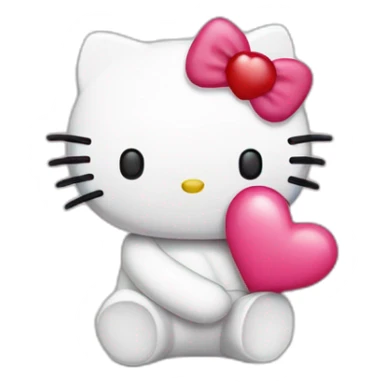 Hello Kitty in love sticker