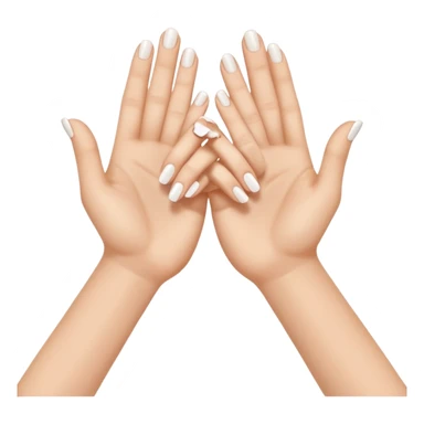 two white hands in a secret handshake sticker