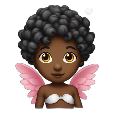 cute black cupid sticker