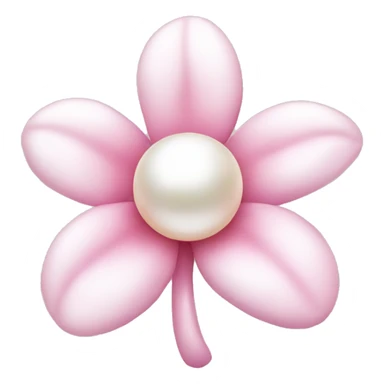 Pearl light pink flower sticker