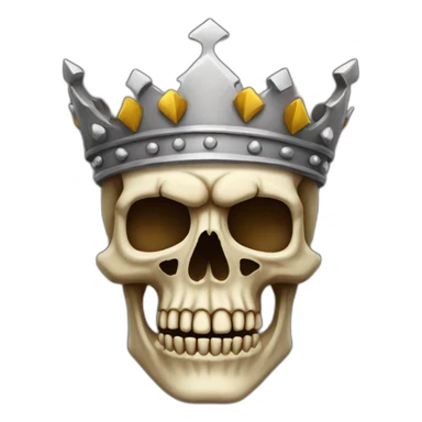 king skull sticker