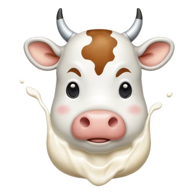 cow in a milk sticker