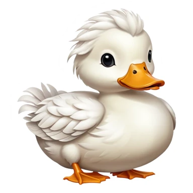 A duck with a self-roll sticker