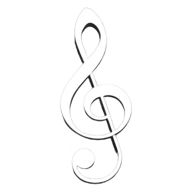 Music clef sticker