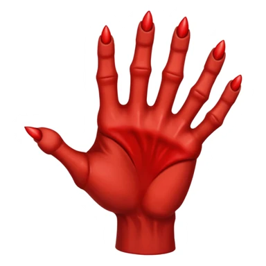 red evil pointing fingure sticker