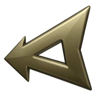 Dark khaki colour up arrow  sticker