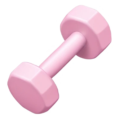 pale pink dumbell sticker