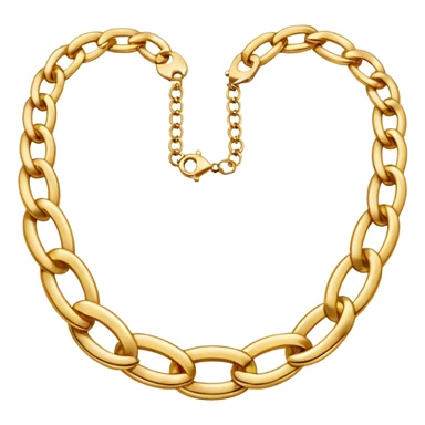Gold necklace chain sticker