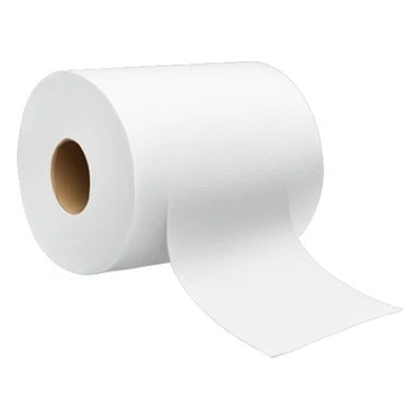 Toilet paper folded into a triangle  sticker