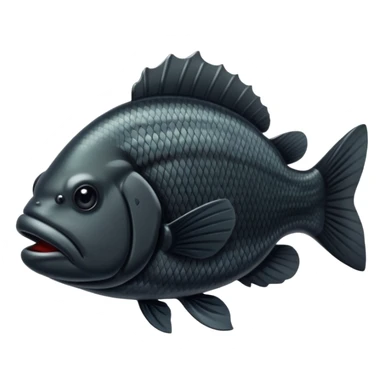Black bass sticker