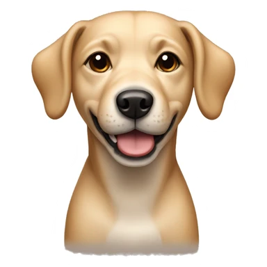 beige crossbreed dog sticker