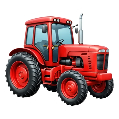 red tractor emoji sticker