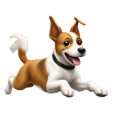 Agility dog jumping over anvil sticker