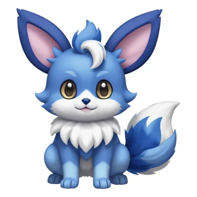 Purloin-Eevee-Espurr-Meowstic-Fakémon-hybrid-creature (full body)  sticker