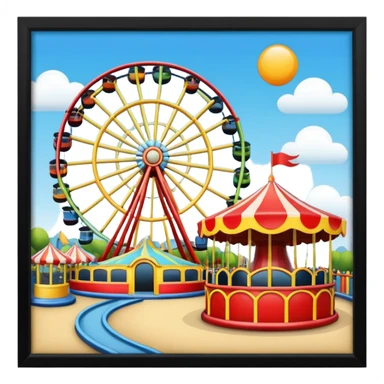 amusement park games sticker