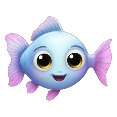 Baby fish star eyes sticker
