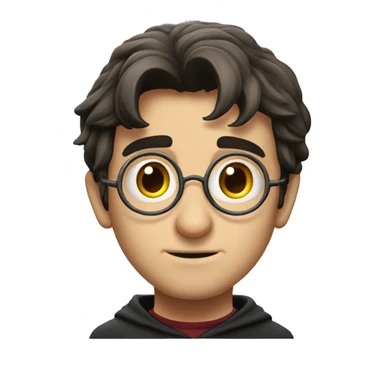 thoughtful Harry Potter head doubt sticker