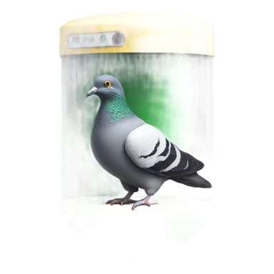 https://www.emojis.com/emoji/realistic-pigeon-yellow-green-R7fMwsTeXFy in https://www.emojis.com/emoji/disk-of-quartz-in-valve-vacuum-tube-YRta95YF2bm sticker
