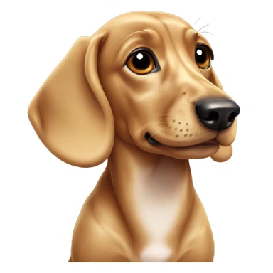 marble dachshund sticker