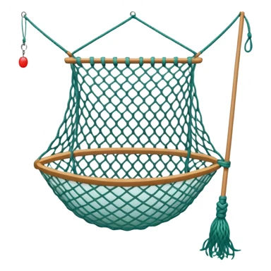 fishing net sticker