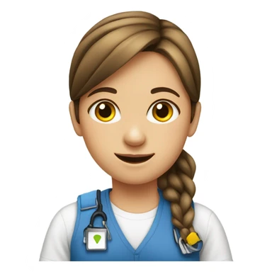 behavior technician girl autism kids sticker