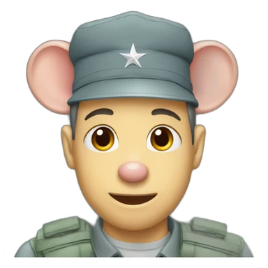 Rat avec des air force sticker