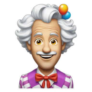Gerald Darmanin en clown sticker