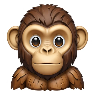 ape as a tree sticker