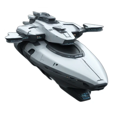 Starship warship futuristic spacecraft black sticker