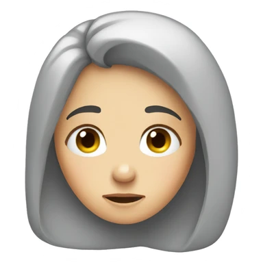 tired girl temperature sticker