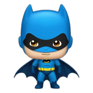 Bat man blue sticker