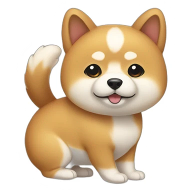 Mameshiba that has grown too big sticker