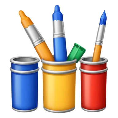 artist paint tubes sticker