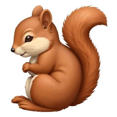 Meme-Worthy Cute Sleeping Squirrel Portrait Emoji, Head resting peacefully with a contented smile, showcasing a nimble build and a luxuriously soft auburn Fur with a bushy tail, eyes shut in a serene, restful nap, Simplified yet hilariously adorable features, highly detailed, glowing with a soft, drowsy light, high shine, relaxed and utterly lovable, stylized with an air of playful laziness, bright and heartwarming, soft glowing outline, capturing the essence of a comically sleepy squirrel, so meme-worthy it feels like it could instantly become the next viral sensation of adorable slumber! sticker
